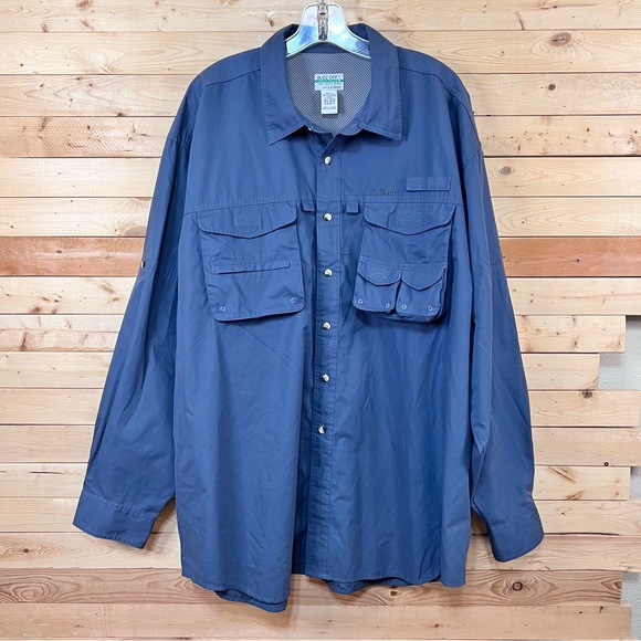 L.L. Bean Other - L.L. Bean Buzz Off Insect Shield Gray Button Up light weight Jacket size XXL Reg